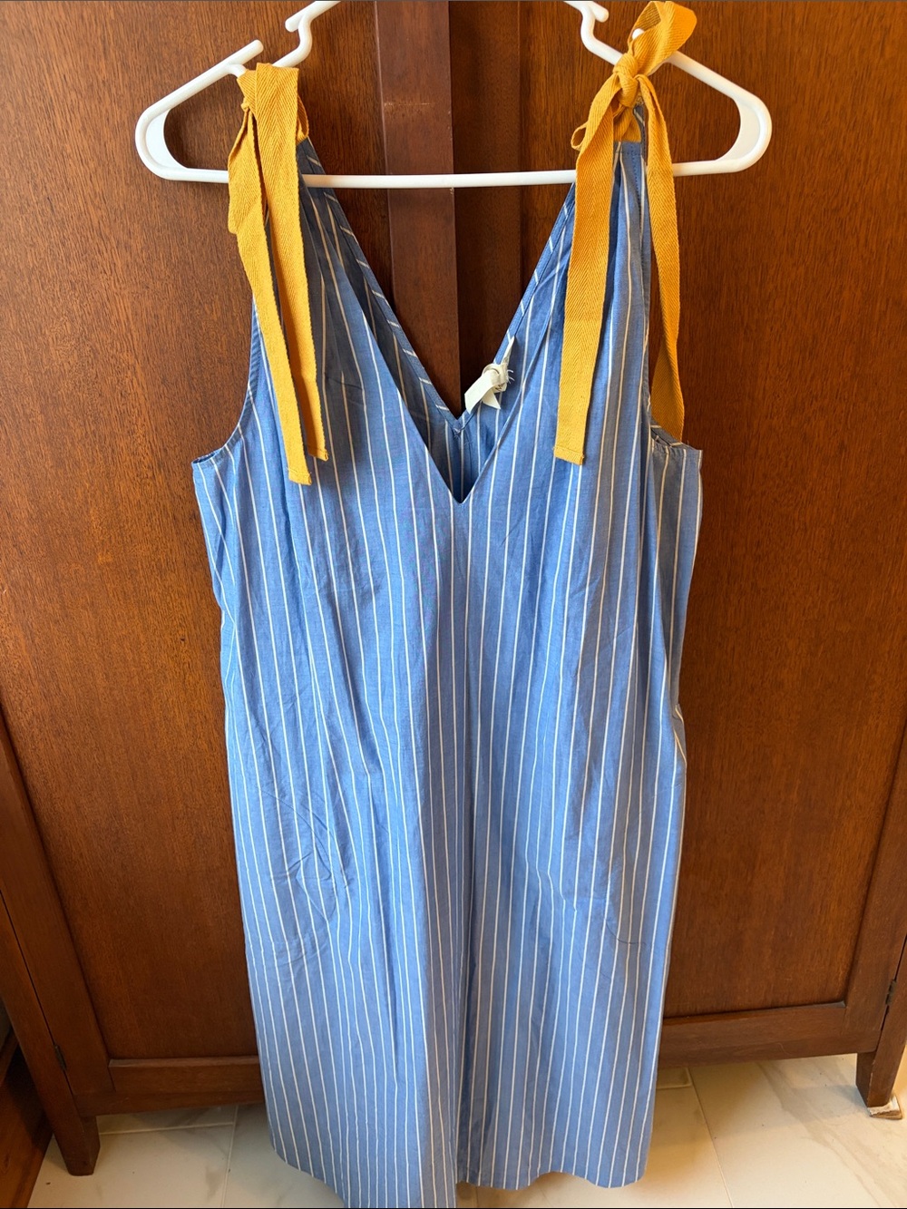 NWT MATILDA JANE - Striped Tie-Shoulder Kids One-Piece Dress